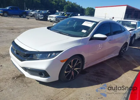 2019 Honda Civic Sport z USA, uszkodzony, nr VIN 19XFC2F8XKE026657